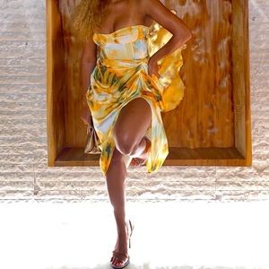 Pretty Little Thing Orange Tie Dye Two Piece